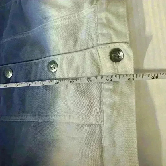 Ombré Jean Jacket 3X  Coastal Chic Navy White Nautical Vibes Soft Mermaidcore - Picture 9 of 10